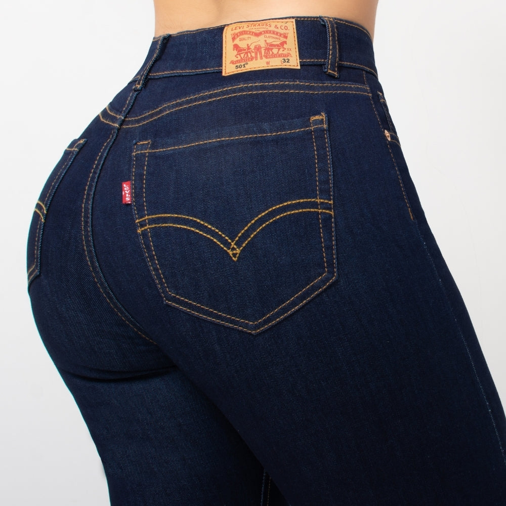 Pantalón Skinny Tipo Importado Oscuro 120100106