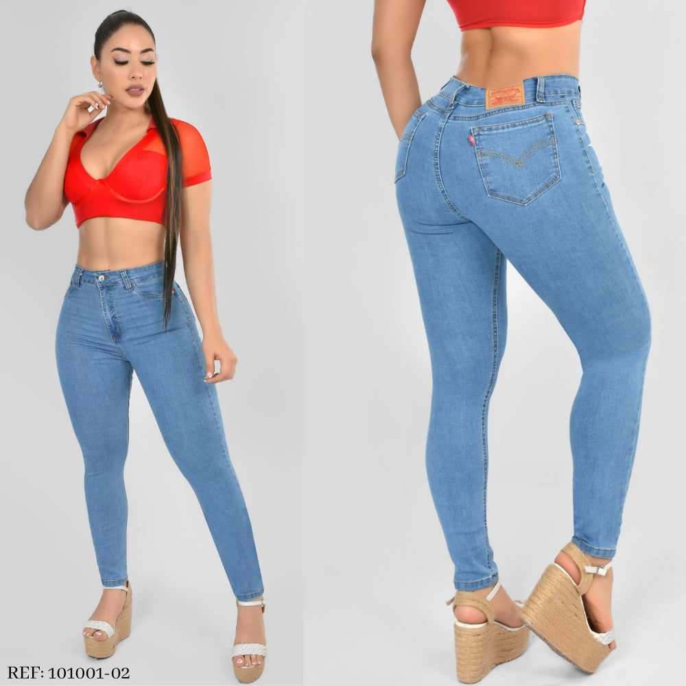 Pantalón Skinny Tipo Importado Claro