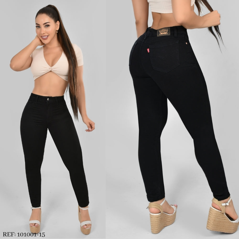 Pantalón Skinny Tipo Importado Negro
