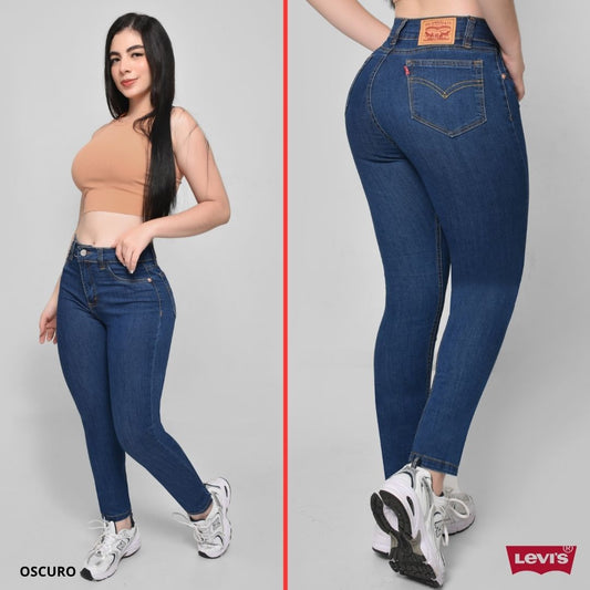 Pantalón Skinny Tipo Importado Oscuro 120100106